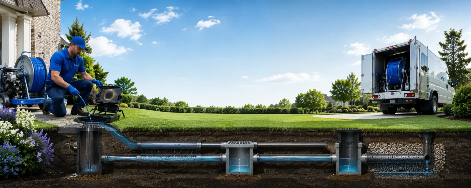 Outdoor drain cleaning information for Lockwood, MO